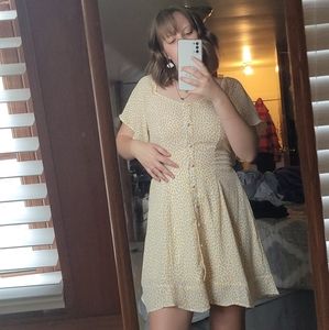 Yellow senna sky dress medium